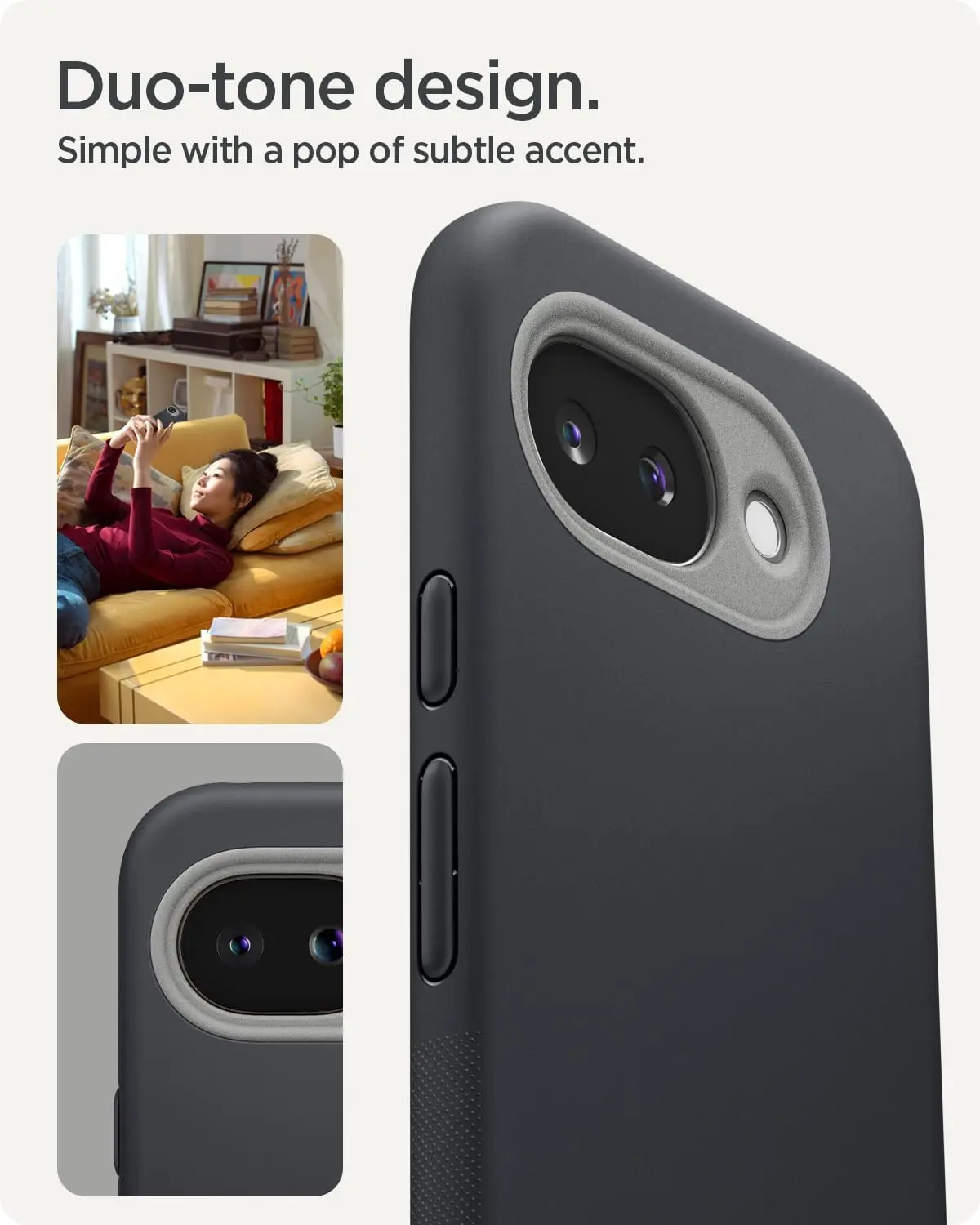Spigen Nano Pop MagFit Google Pixel 10a Hoesje MagSafe Back Cover Zwart afbeelding 2