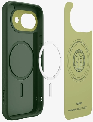 Spigen Nano Pop MagFit Google Pixel 10a Hoesje MagSafe Back Cover Groen afbeelding 3