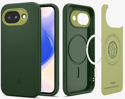 Spigen Nano Pop MagFit Google Pixel 10a Hoesje MagSafe Back Cover Groen afbeelding 1
