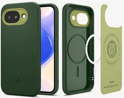 Spigen Nano Pop MagFit Google Pixel 10a Hoesje MagSafe Back Cover Groen afbeelding