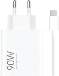 Xiaomi 90W Reislader USB-A HyperCharge Snellader met 1m USB‑C Kabel Wit afbeelding