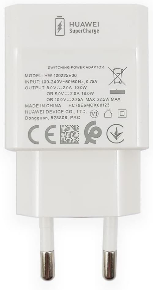 Origineel Huawei 22.5W SuperCharge Wandlader met USB‑A en USB‑C Kabel Wit afbeelding 5