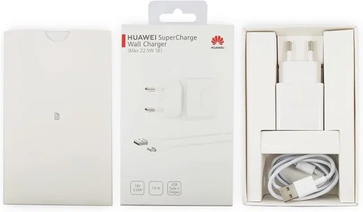Origineel Huawei 22.5W SuperCharge Wandlader met USB‑A en USB‑C Kabel Wit afbeelding 3