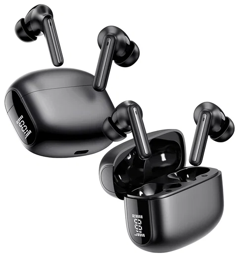 Duo Pack Buddi Pulse Draadloze Oordopjes Noise Cancelling ANC + ENC Zwart afbeelding 1