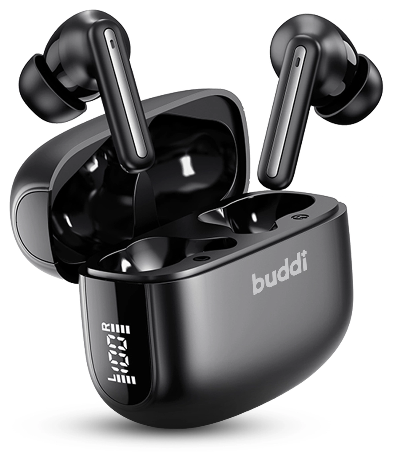 Duo Pack Buddi Pulse Draadloze Oordopjes Noise Cancelling ANC + ENC Zwart afbeelding 14