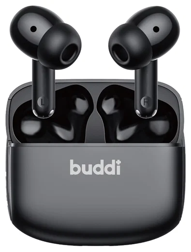 Duo Pack Buddi Pulse Draadloze Oordopjes Noise Cancelling ANC + ENC Zwart afbeelding 13