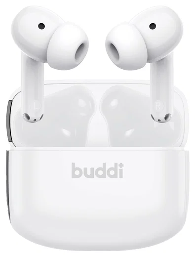 Duo Pack Buddi Pulse Draadloze Oordopjes Noise Cancelling ANC + ENC Wit afbeelding 13