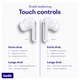 Duo Pack Buddi Pulse Draadloze Oordopjes Noise Cancelling ANC + ENC Wit afbeelding 8