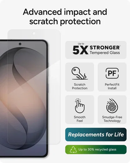 ZAGG InvisibleShield Glass Elite Samsung Galaxy S26 Ultra Screen Protector afbeelding 4
