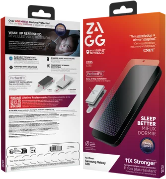 ZAGG InvisibleShield XTR5 Samsung Galaxy S26 Screen Protector Anti-Blue Light
