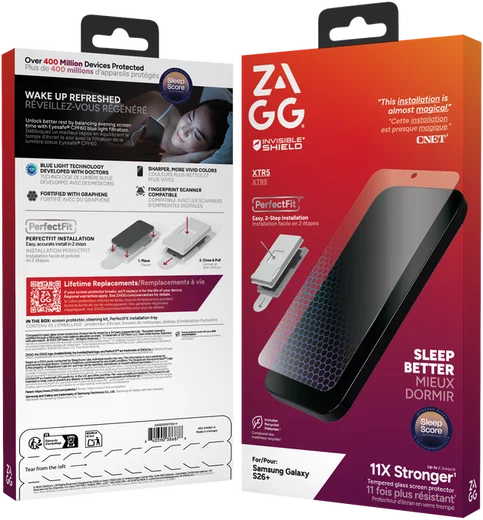 ZAGG InvisibleShield XTR5 Samsung S26 Plus Screen Protector Anti-Blue Light afbeelding 1