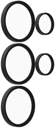ZAGG Camera Rings Samsung Galaxy S26 Ultra Camera Protector Zwart afbeelding 8