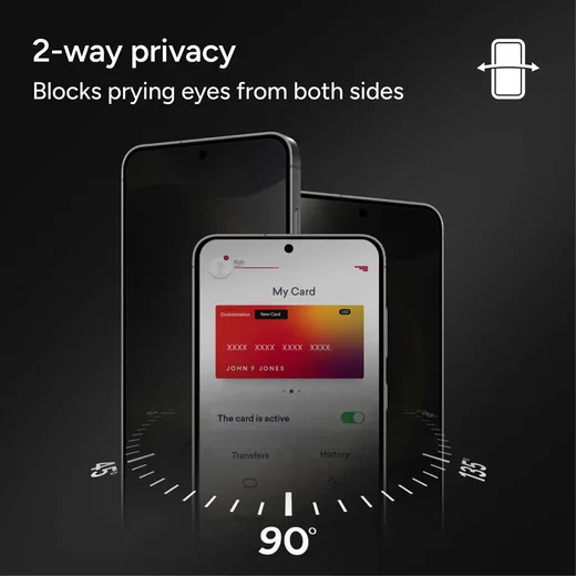 ZAGG InvisibleShield Glass Elite Privacy Samsung S26 Ultra Screen Protector afbeelding 6