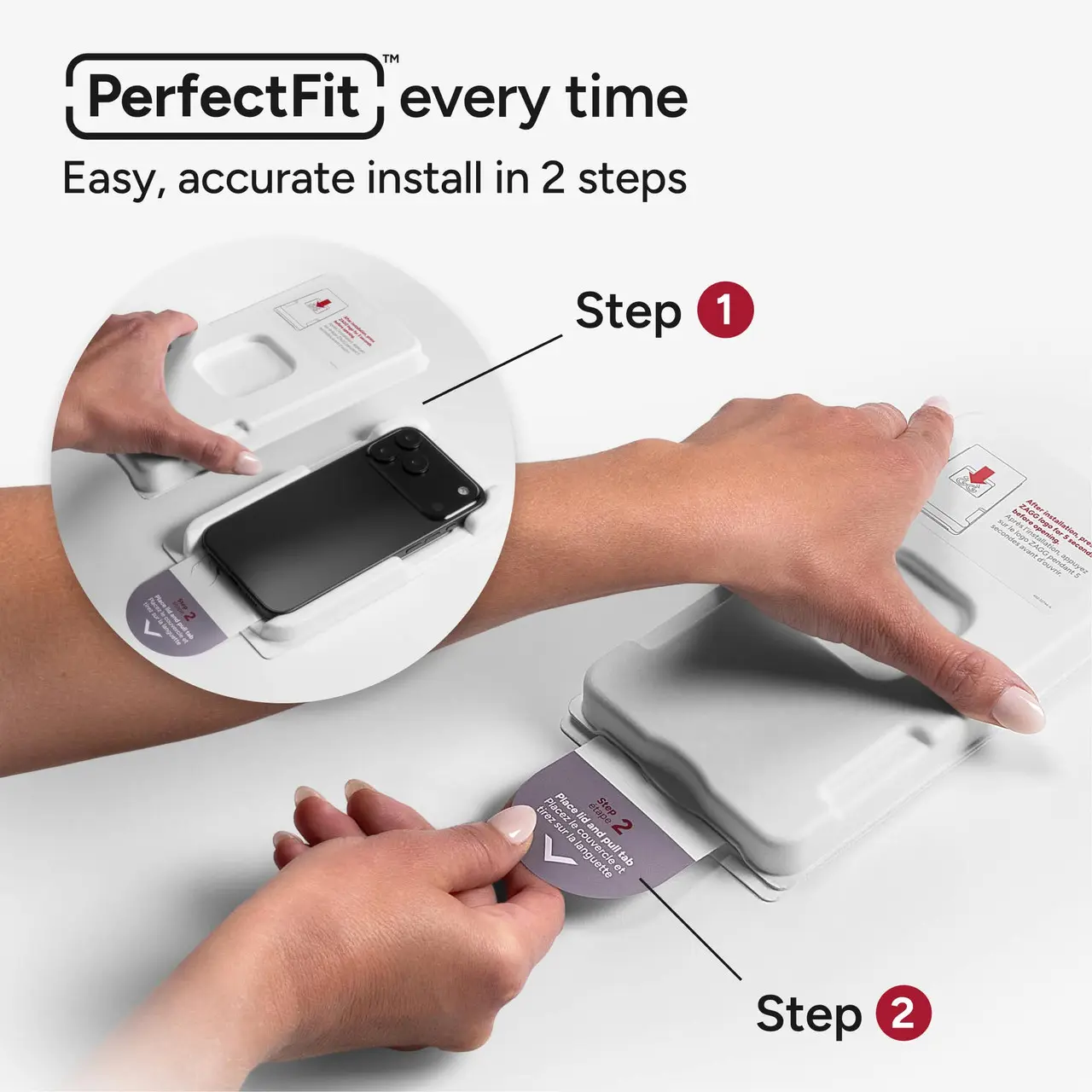 ZAGG InvisibleShield Glass Elite Privacy Samsung S26 Ultra Screen Protector afbeelding 8