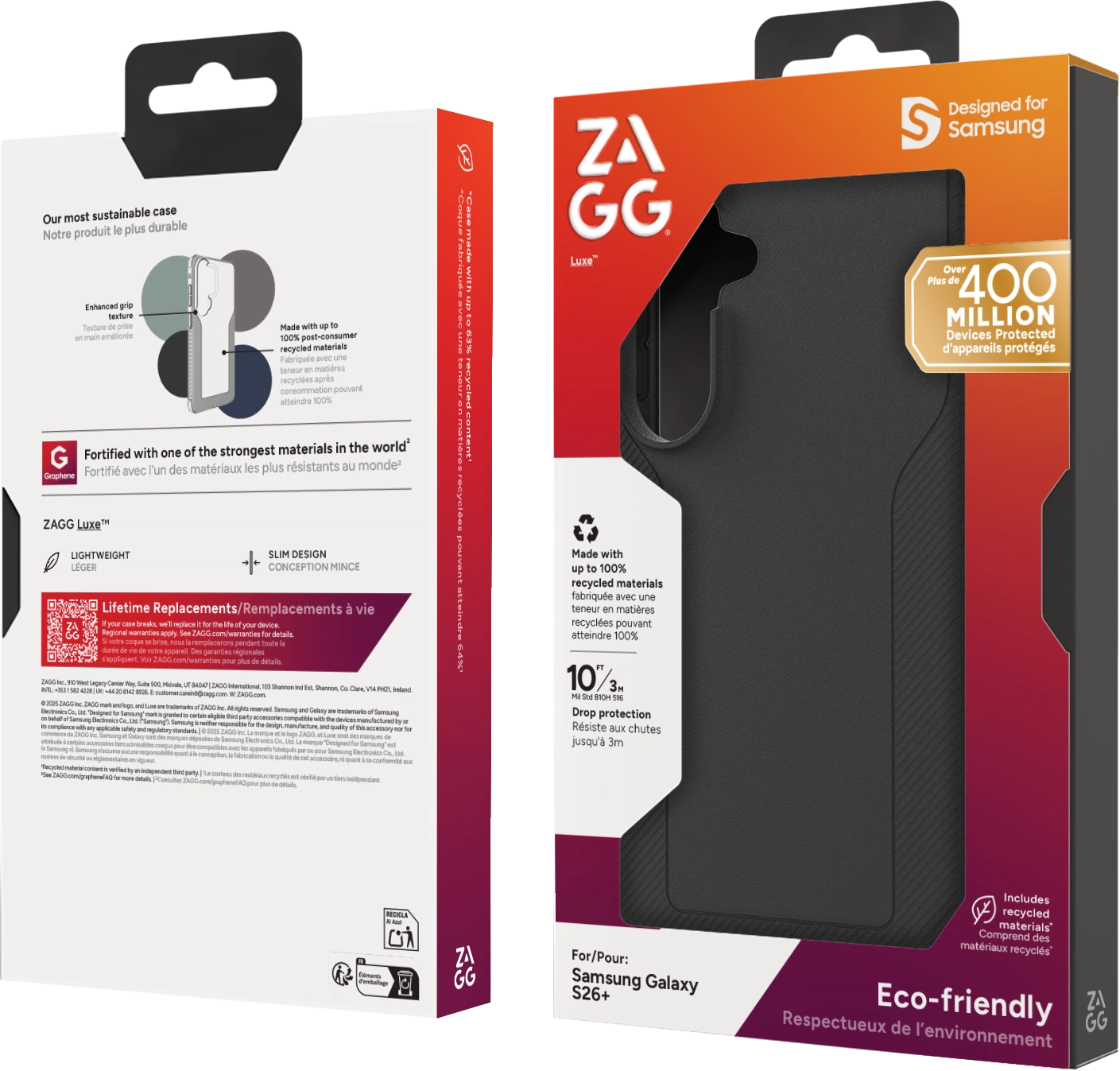 ZAGG Luxe Samsung Galaxy S26 Plus Hoesje Back Cover 3M Valbescherming Zwart afbeelding 11