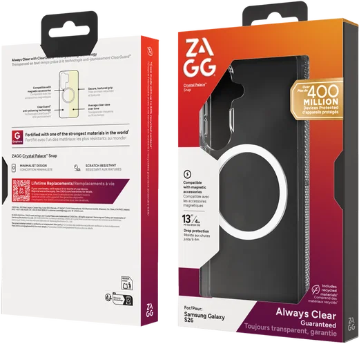 ZAGG Crystal Palace Snap Samsung Galaxy S26 Hoesje Magsafe Transparant afbeelding 11