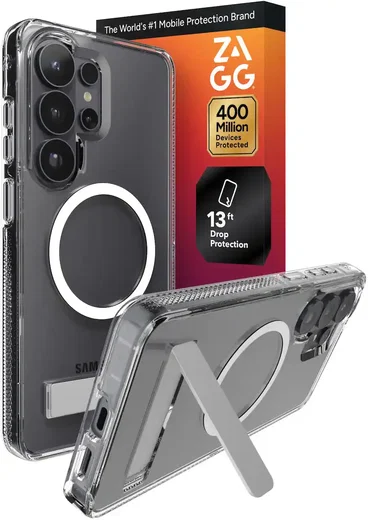 ZAGG Crystal Palace Snap Kickstand Samsung Galaxy S26 Ultra Hoesje MagSafe Clear afbeelding 1
