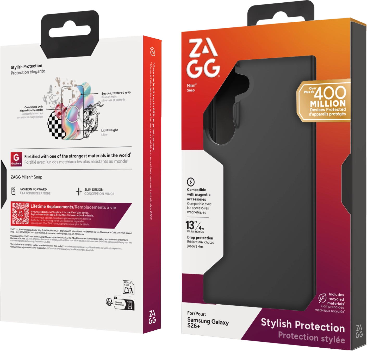 ZAGG Milan Snap Samsung Galaxy S26 Plus Hoesje MagSafe Back Cover Zwart afbeelding 11