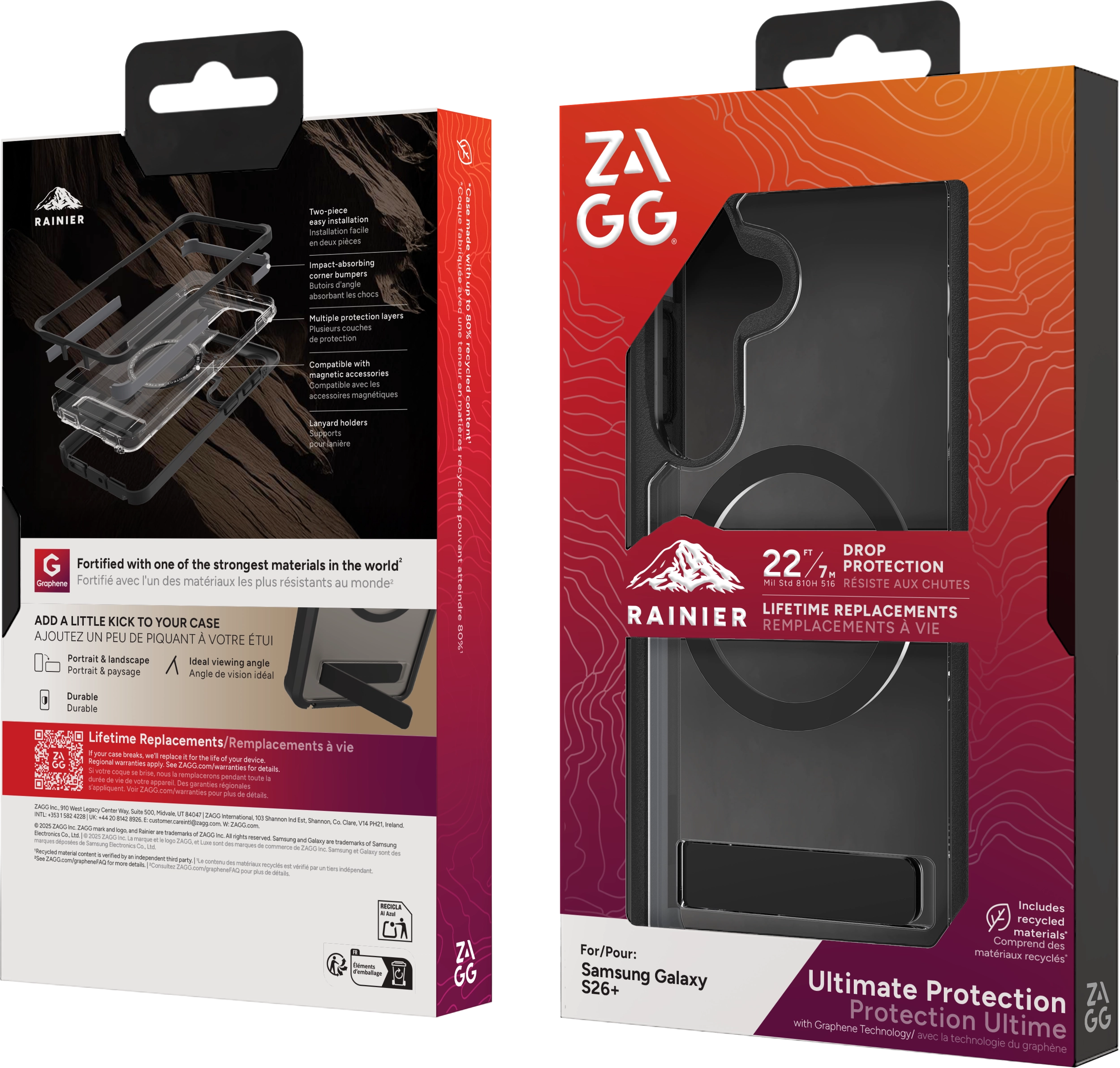 ZAGG Rainier Snap Kickstand Samsung Galaxy S26 Plus Hoesje MagSafe Zwart afbeelding 14