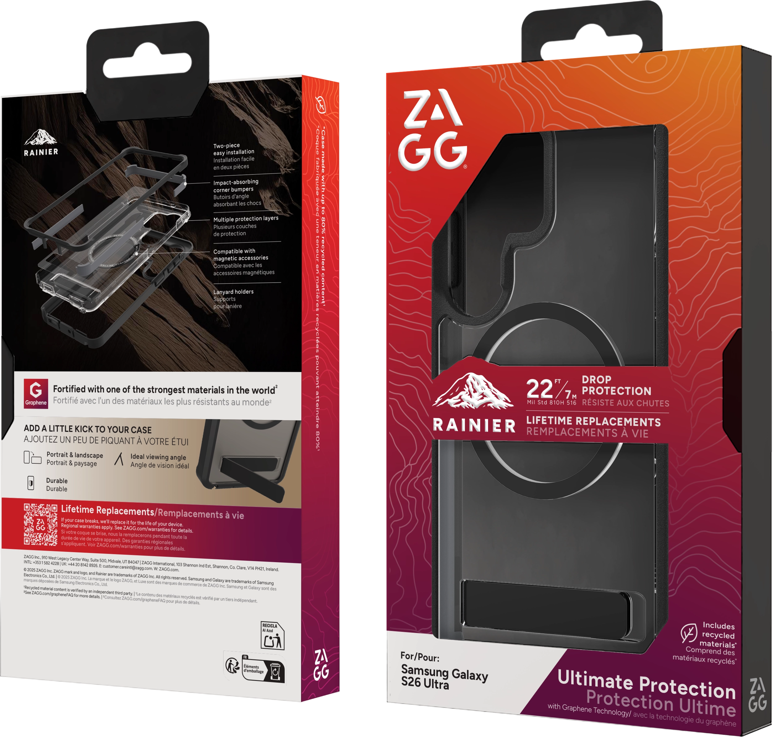 ZAGG Rainier Snap Kickstand Samsung Galaxy S26 Ultra Hoesje MagSafe Zwart afbeelding 14