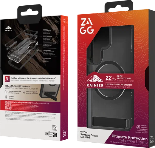 ZAGG Rainier Snap Kickstand Samsung Galaxy S26 Ultra Hoesje MagSafe Zwart afbeelding 14