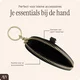 AVY Mini Telefoontasje / Phone Bag Pouch met Rits en Haakje Leer Croco Zwart afbeelding 5