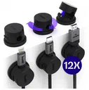 Buddi Sorted Magnetische Kabelclip Organizer voor Bureau en Nachtkastje 12-Pack