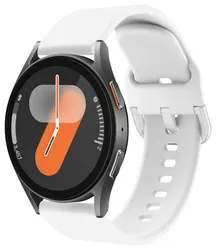 SBG Universeel Smartwatch / Horloge Bandje - Siliconen - 20MM - Wit afbeelding