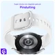 SBG Universeel Smartwatch / Horloge Bandje - Siliconen - 20MM - Wit afbeelding 2