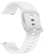 SBG Universeel Smartwatch / Horloge Bandje - Siliconen - 20MM - Wit afbeelding 6