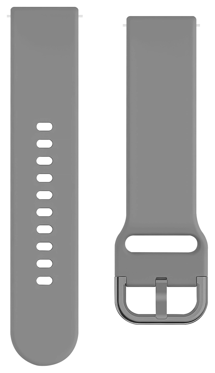 SBG Universeel Smartwatch / Horloge Bandje - Siliconen - 20MM - Grijs afbeelding 7