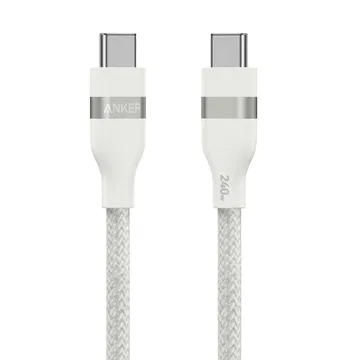 Anker Bio-Nylon (240W) USB-C naar USB-C Kabel Fast Charge 1.8M Wit