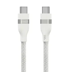 Anker Bio-Nylon (240W) USB-C naar USB-C Kabel Fast Charge 1.8M Wit afbeelding