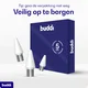 Buddi Replacement Tips voor Buddi Flow (1e en 2e generatie) 3-pack Blauw afbeelding 3