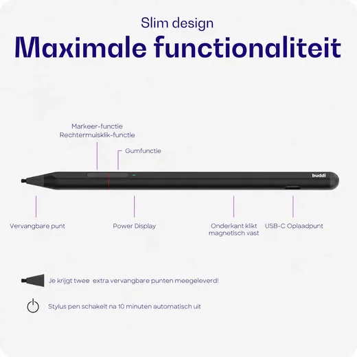 Buddi Aide 2 Stylus Pen voor Kobo en Microsoft Surface afbeelding 9