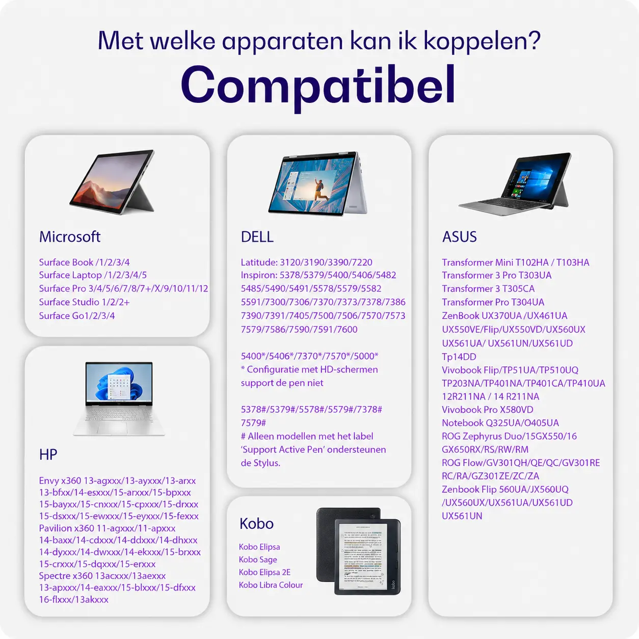 Buddi Aide 2 Stylus Pen voor Kobo en Microsoft Surface afbeelding 2