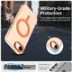 Apple iPhone 17e / 16e Hoesje MagSafe Backcover Semi-Transparant & Oranje afbeelding 5
