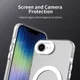 Apple iPhone 17e / 16e Hoesje MagSafe Backcover Semi-Transparant & Wit afbeelding 5