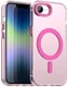 Apple iPhone 17e / 16e Hoesje MagSafe Backcover Semi-Transparant & Roze