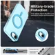 Apple iPhone 17e / 16e Hoesje MagSafe Backcover Semi-Transparant & Blauw afbeelding 6