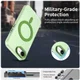 Apple iPhone 17e / 16e Hoesje MagSafe Backcover Semi-Transparant & Groen afbeelding 6