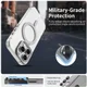 Apple iPhone 16 Pro Max Hoesje MagSafe Backcover Semi-Transparant & Wit afbeelding 5