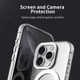 Apple iPhone 16 Pro Max Hoesje MagSafe Backcover Semi-Transparant & Wit afbeelding 8