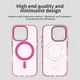 Apple iPhone 16 Pro Max Hoesje MagSafe Backcover Semi-Transparant & Roze afbeelding 10