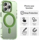 Apple iPhone 16 Pro Max Hoesje MagSafe Backcover Semi-Transparant & Groen afbeelding 6