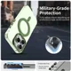 Apple iPhone 16 Pro Max Hoesje MagSafe Backcover Semi-Transparant & Groen afbeelding 2