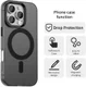 Apple iPhone 16 Pro Hoesje MagSafe Backcover Semi-Transparant & Zwart afbeelding 6
