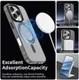 Apple iPhone 16 Pro Hoesje MagSafe Backcover Semi-Transparant & Zwart afbeelding 5