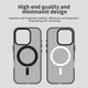 Apple iPhone 16 Pro Hoesje MagSafe Backcover Semi-Transparant & Zwart afbeelding 10