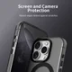 Apple iPhone 16 Pro Hoesje MagSafe Backcover Semi-Transparant & Zwart afbeelding 8